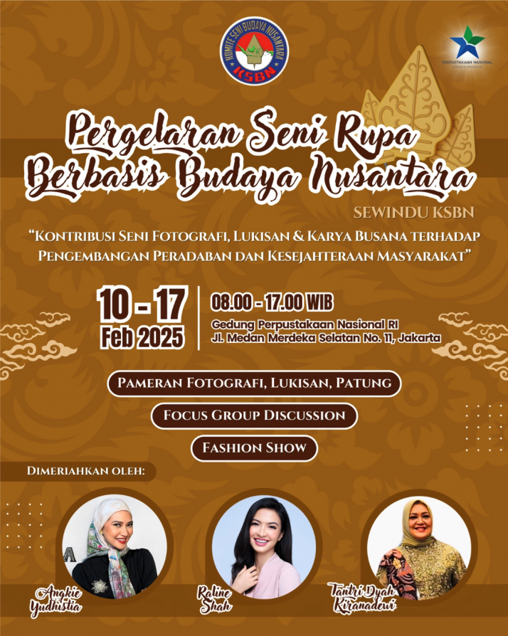 Asosiasi Pelukis Nusantara Tampilkan Karyanya di “Pergelaran Seni Rupa Berbasis Budaya Nusantara 2025” yang digelar KSBN